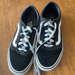 Black and white vans